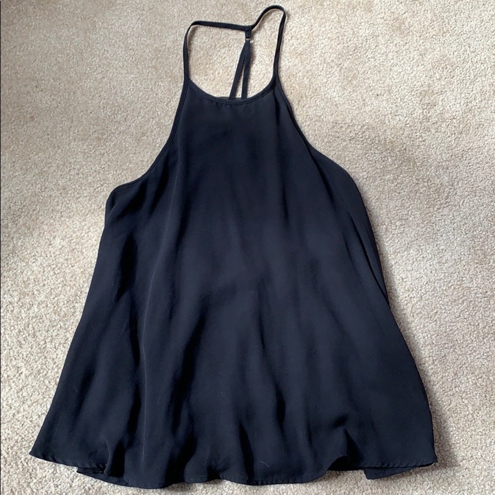 Black High Neck Tank